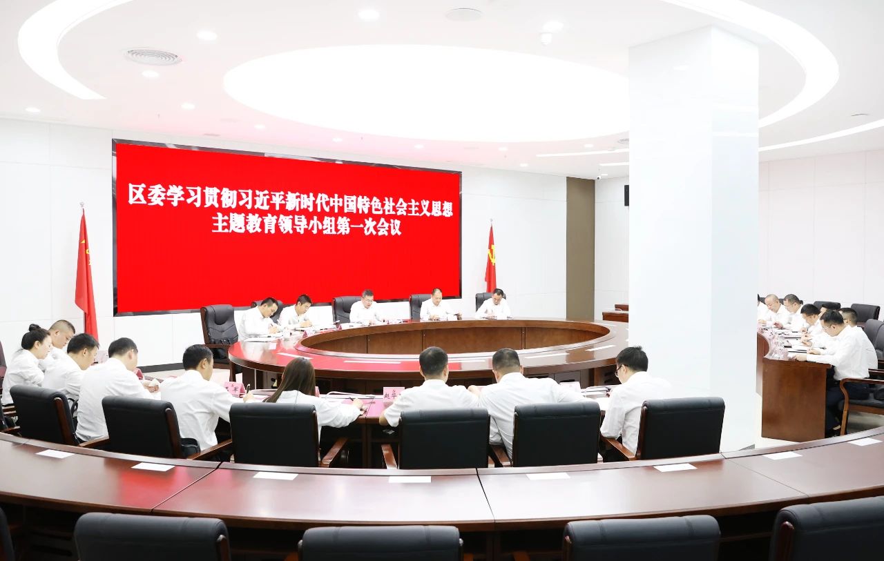 杨波主持召开区委学习贯彻习近平新时代中国特色社会主义思想主题教育领导小组第一次会议