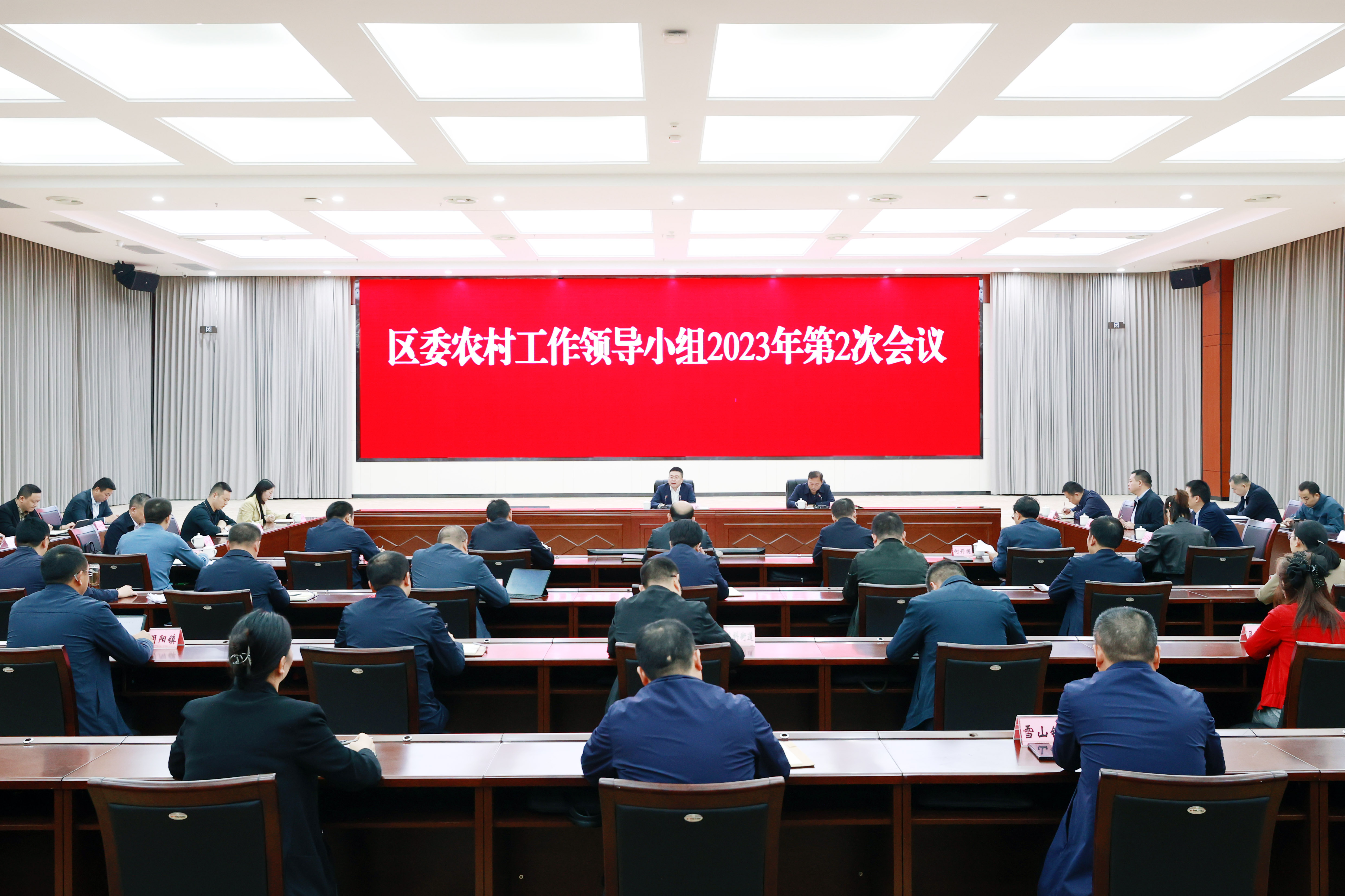 区委农村工作领导小组2023年第二次会议召开