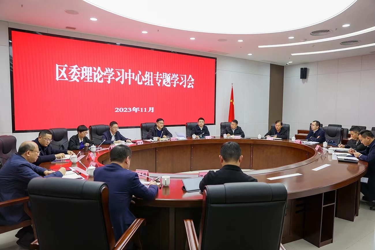 区委理论学习中心组召开专题学习会