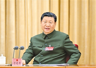 习近平在出席解放军和武警部队代表团全体会议时强调 强化使命担当 深化改革创新 全面提升新兴领域战略能力